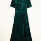 Evergreen Velvet Dress