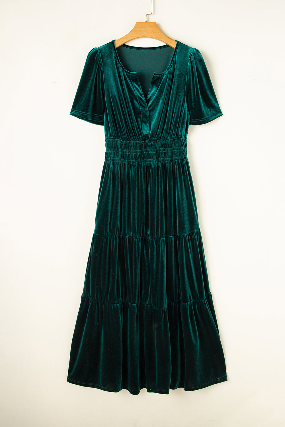 Evergreen Velvet Dress