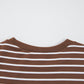 Coffee Striped Top