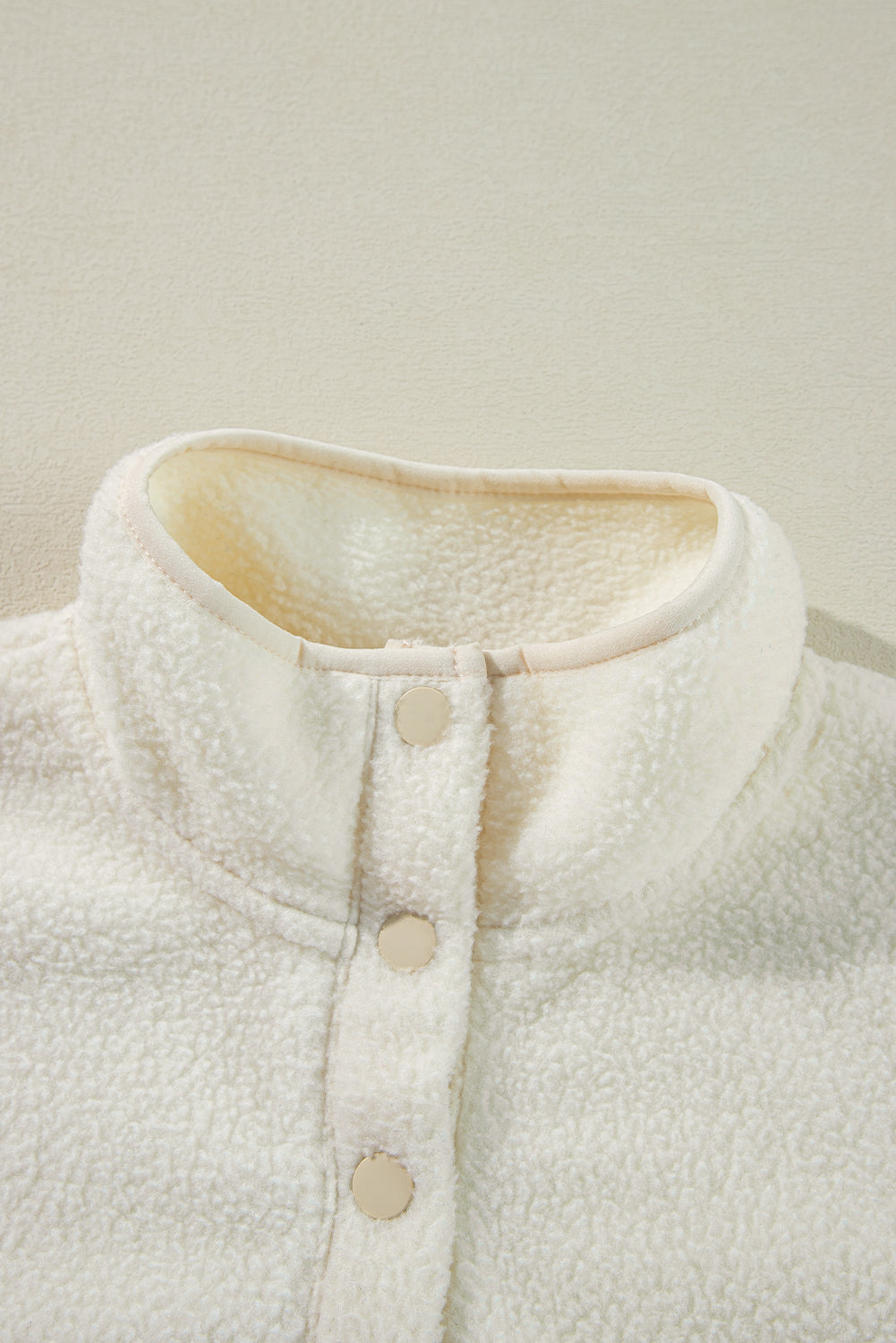 White Fleece Pullover