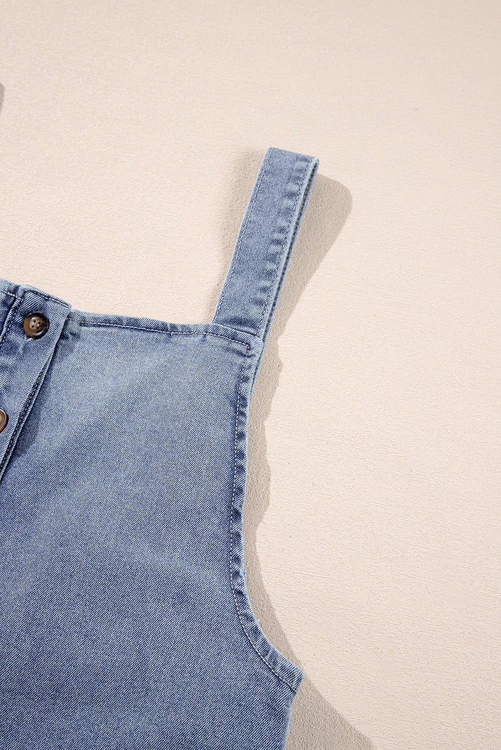 Patched Pocket Wide Leg Overalls