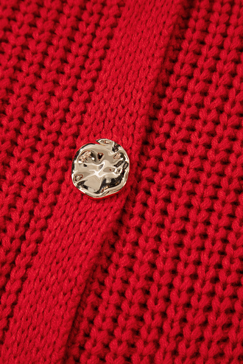 Red Buttoned Sweater Vest