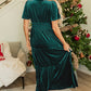 Evergreen Velvet Dress