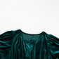 Evergreen Velvet Dress