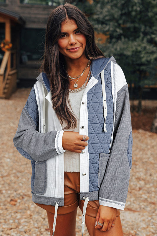 Light Blue Quilted Jacket