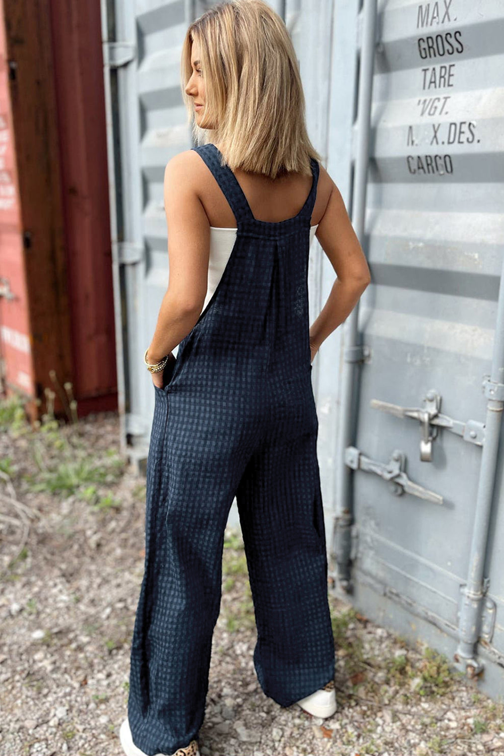 Sailor Plaid Overalls