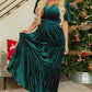 Evergreen Velvet Dress