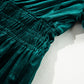 Evergreen Velvet Dress