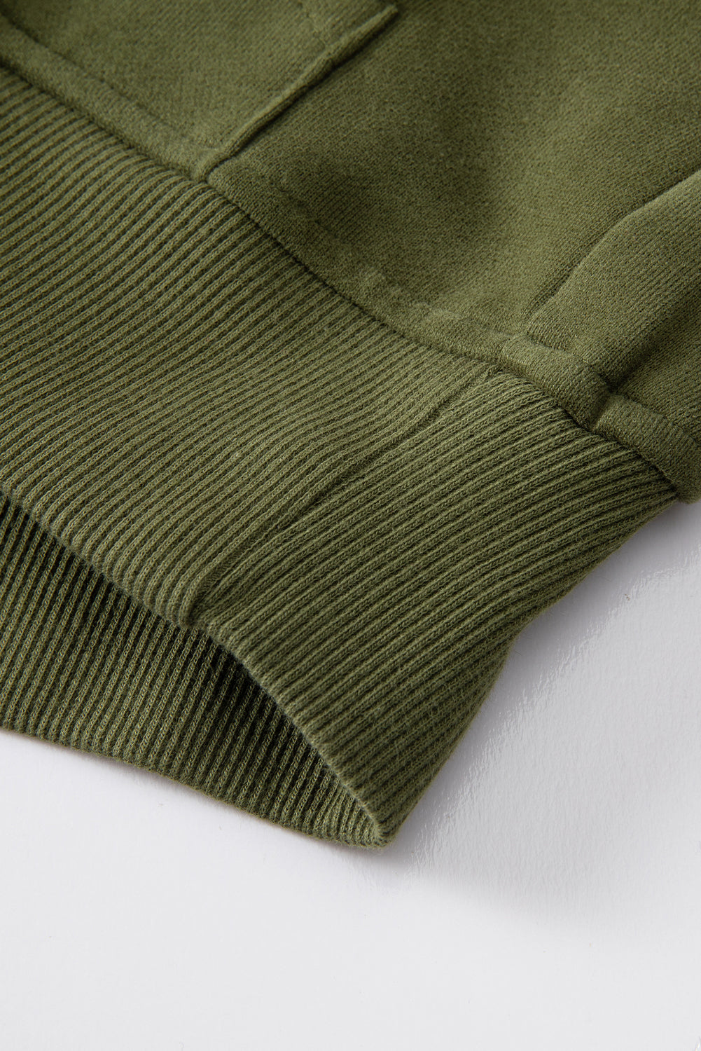 Green 1/4 Zip Sweatshirt