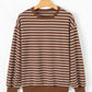 Coffee Striped Top