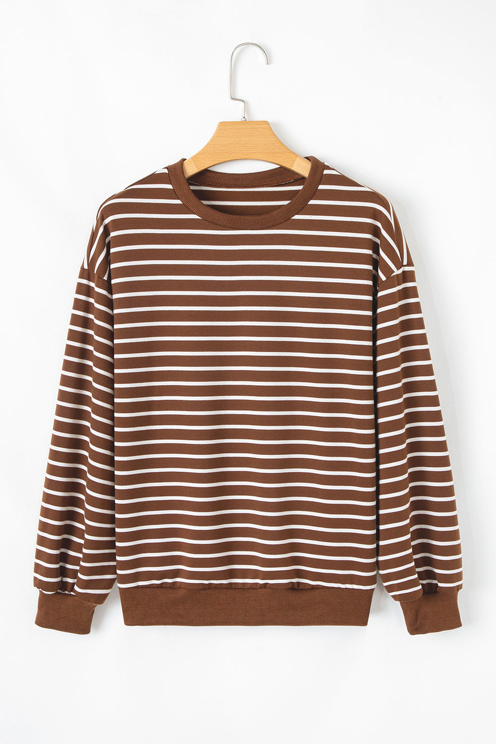 Coffee Striped Top