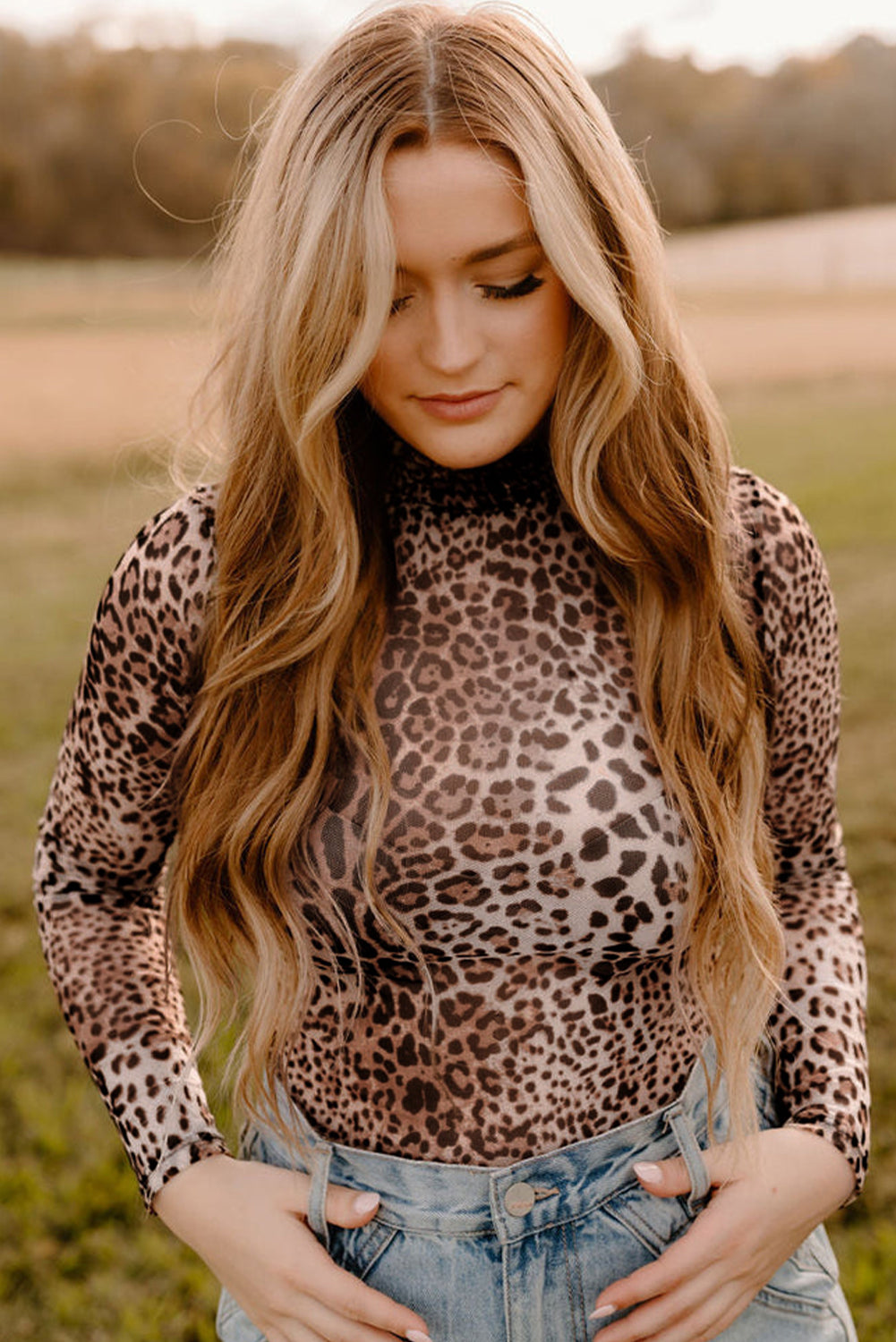 Leopard Mesh Bodysuit