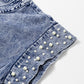 Acid Wash Pearl Top