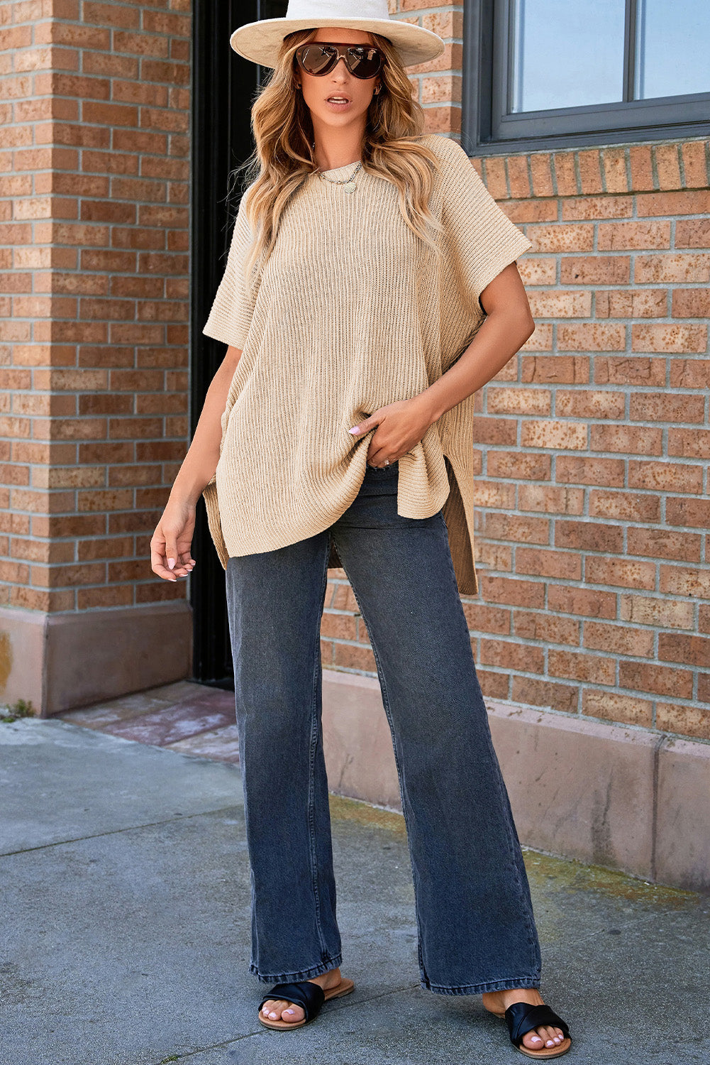 Apricot Oversized Top