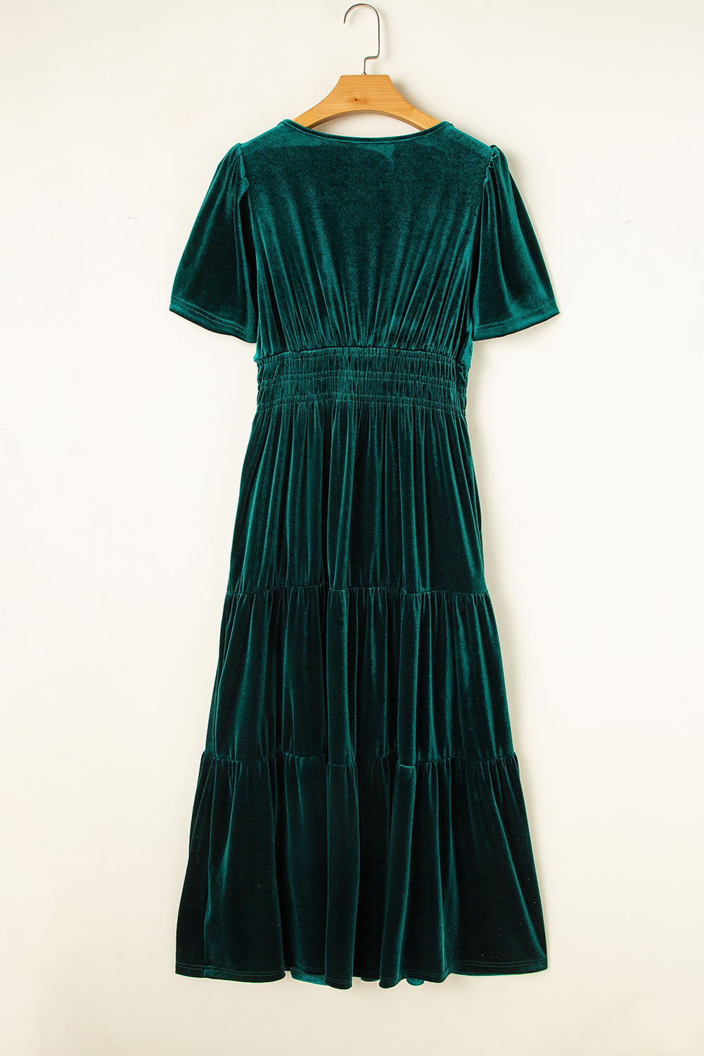 Evergreen Velvet Dress