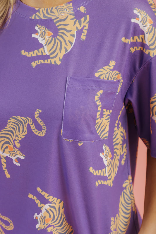 Purple Tiger Tee