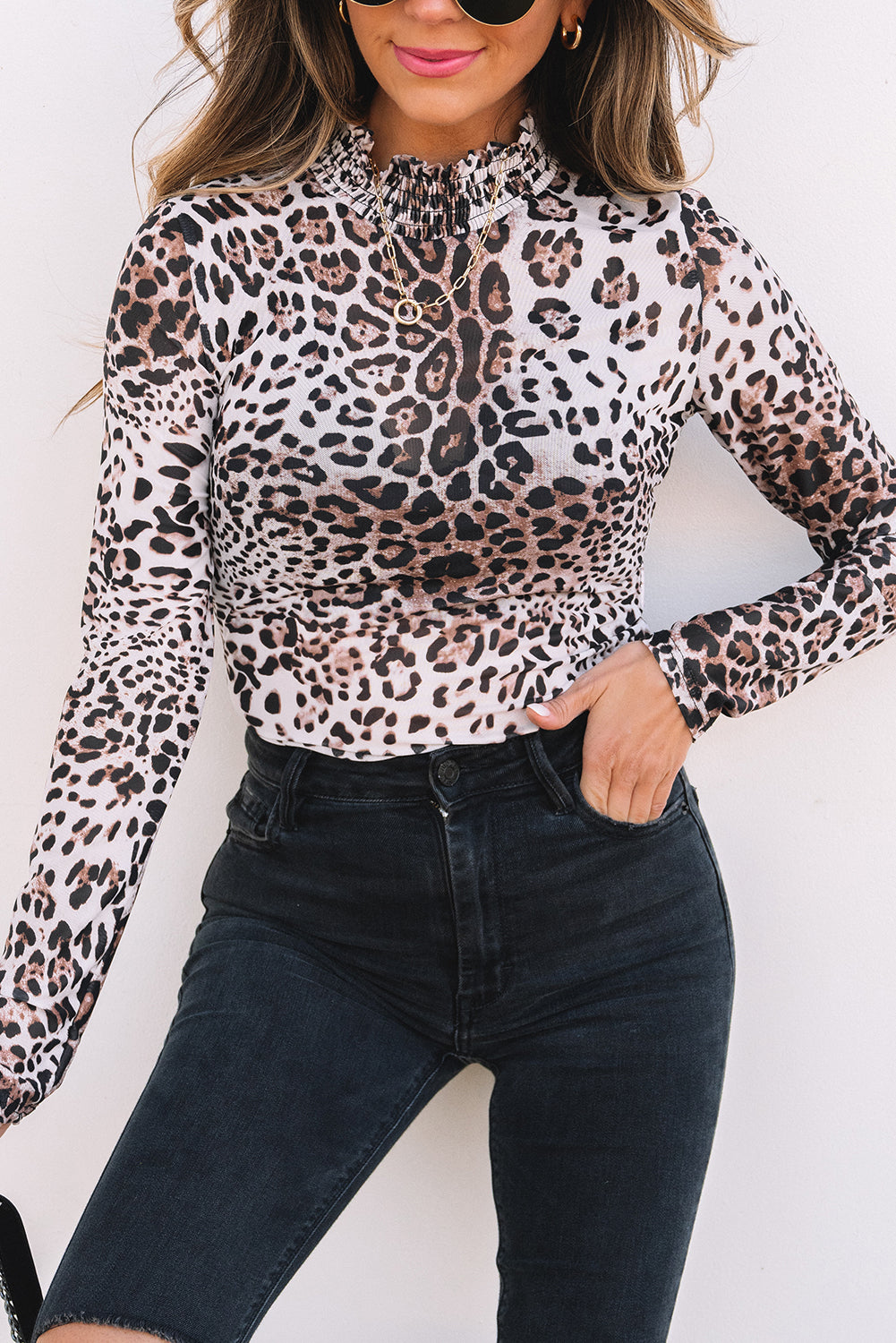 Leopard Mesh Bodysuit