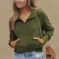 Green 1/4 Zip Sweatshirt