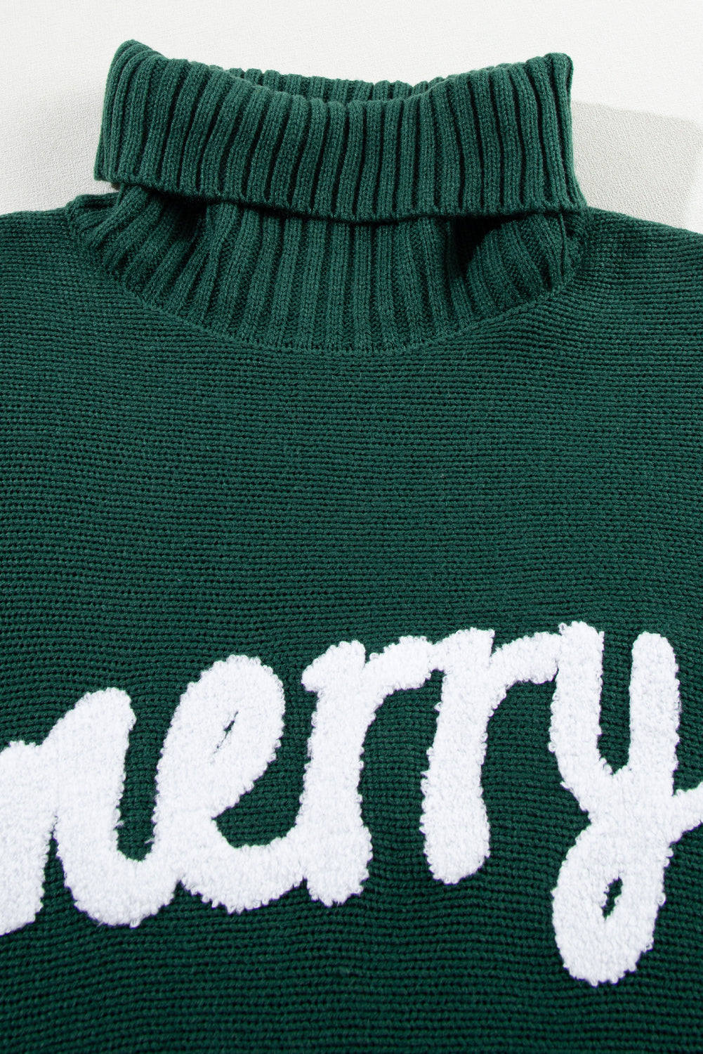 Green "Merry" Sweater