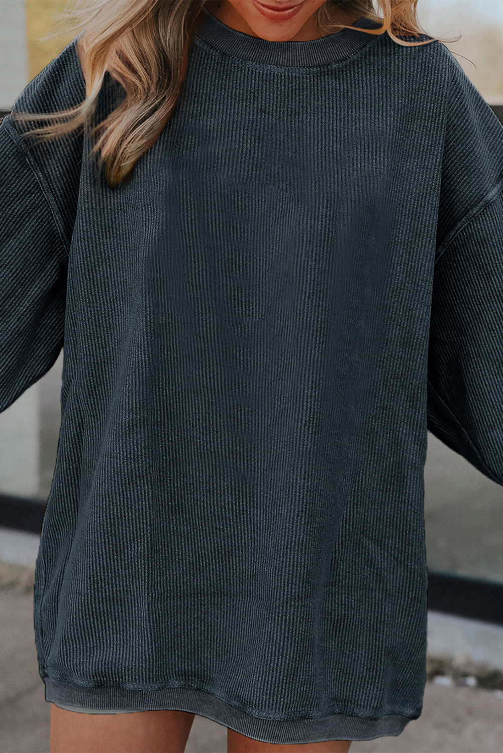 Corduroy Oversized Sweatshirt