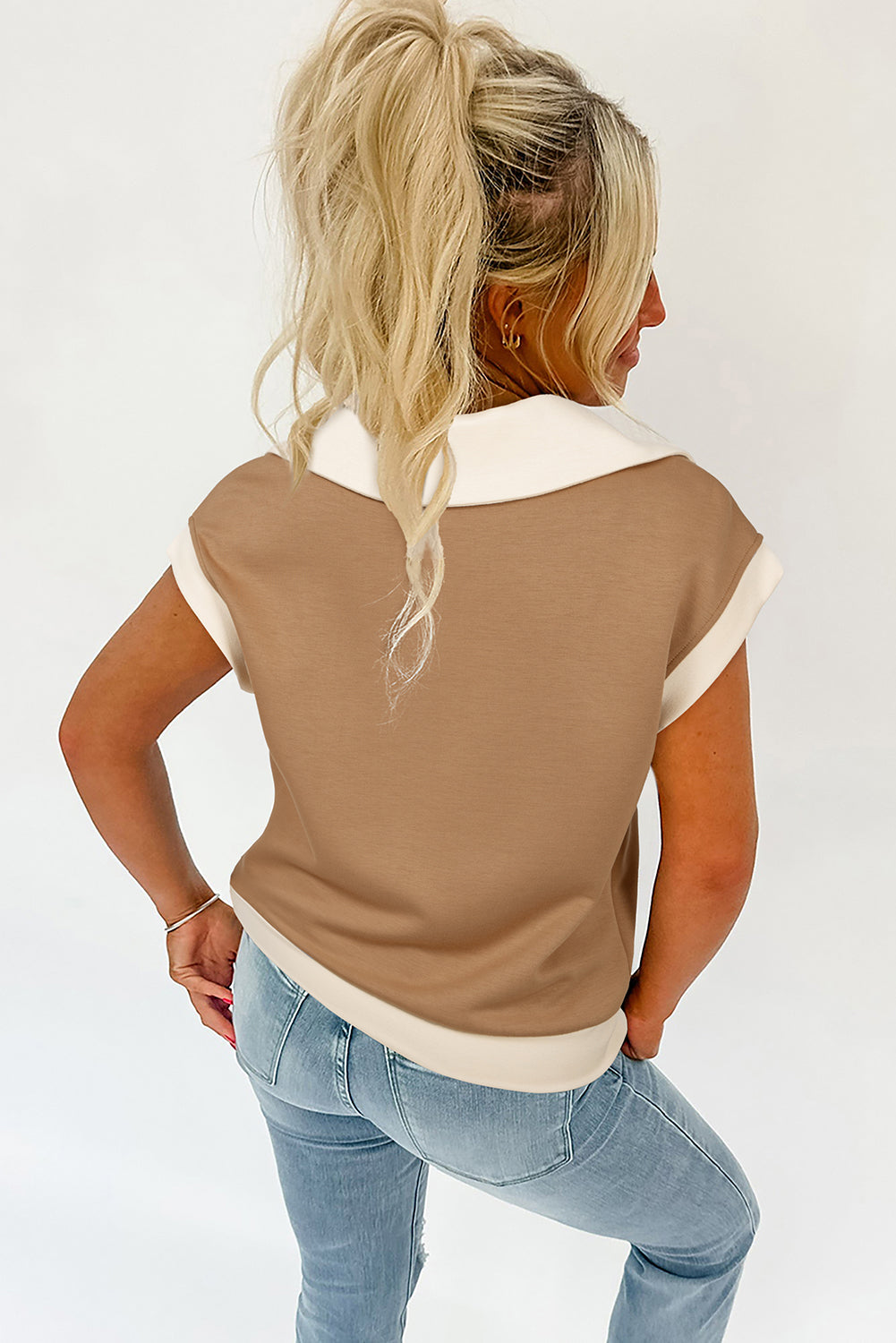 Retro Taupe Top