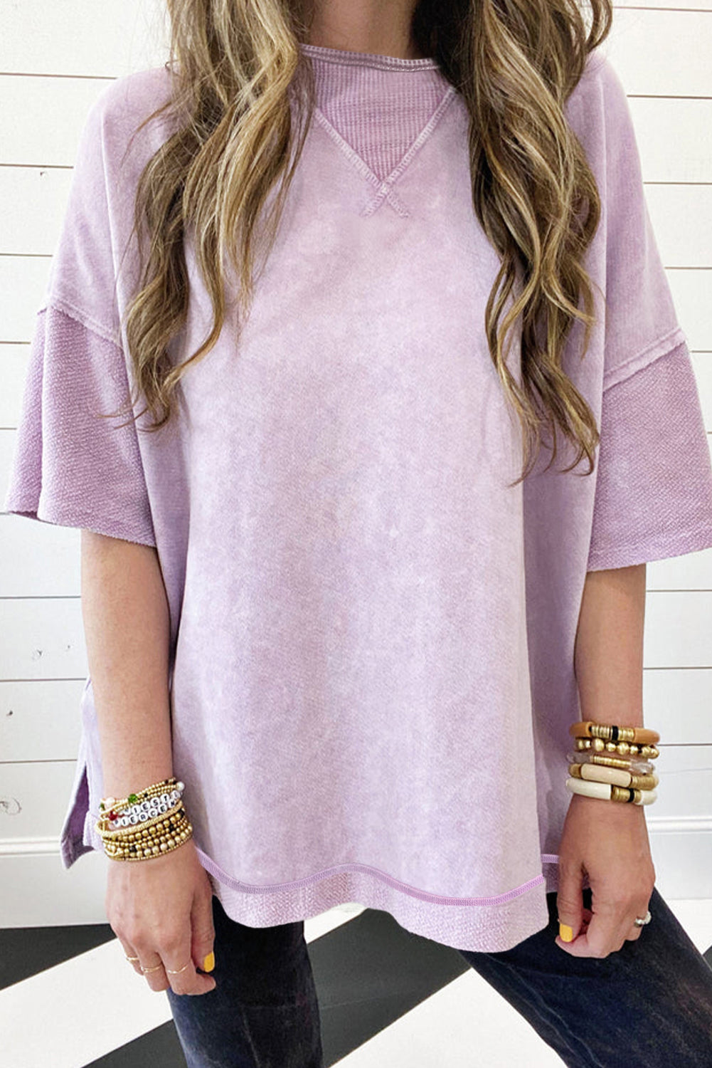 Orchid Mineral Wash Tee