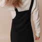 Black Corduroy Overall Dress