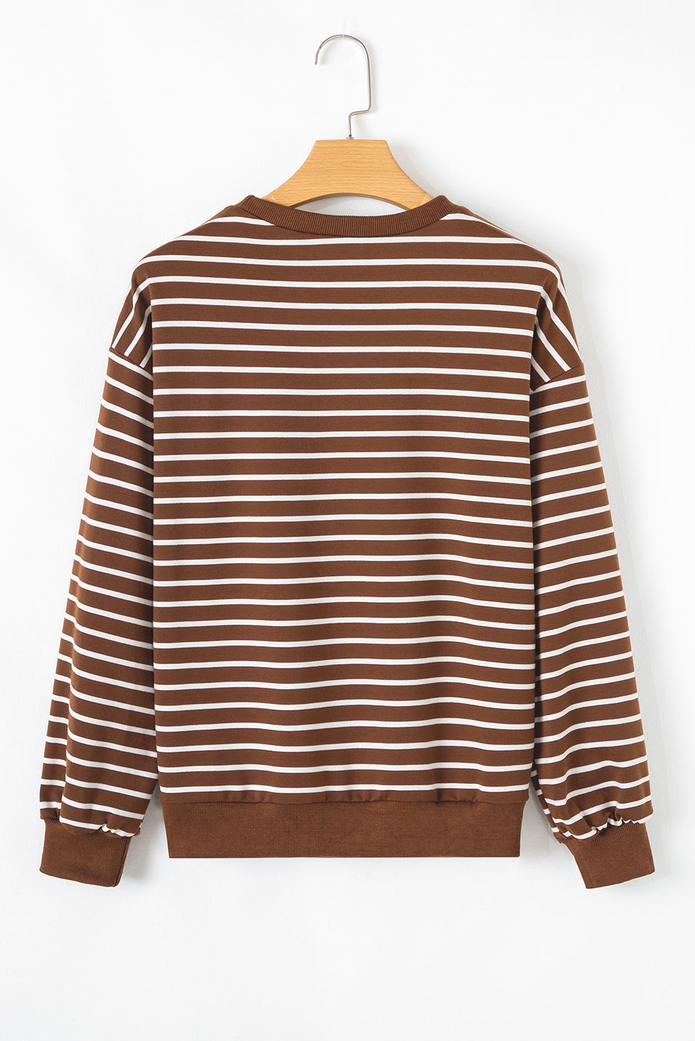 Coffee Striped Top