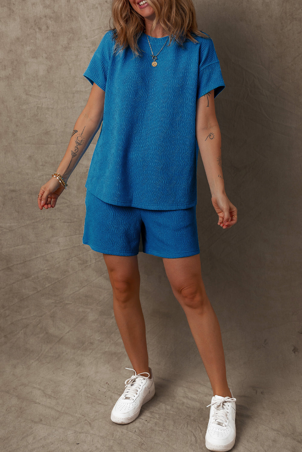 Madelyn Blue Loungewear Set