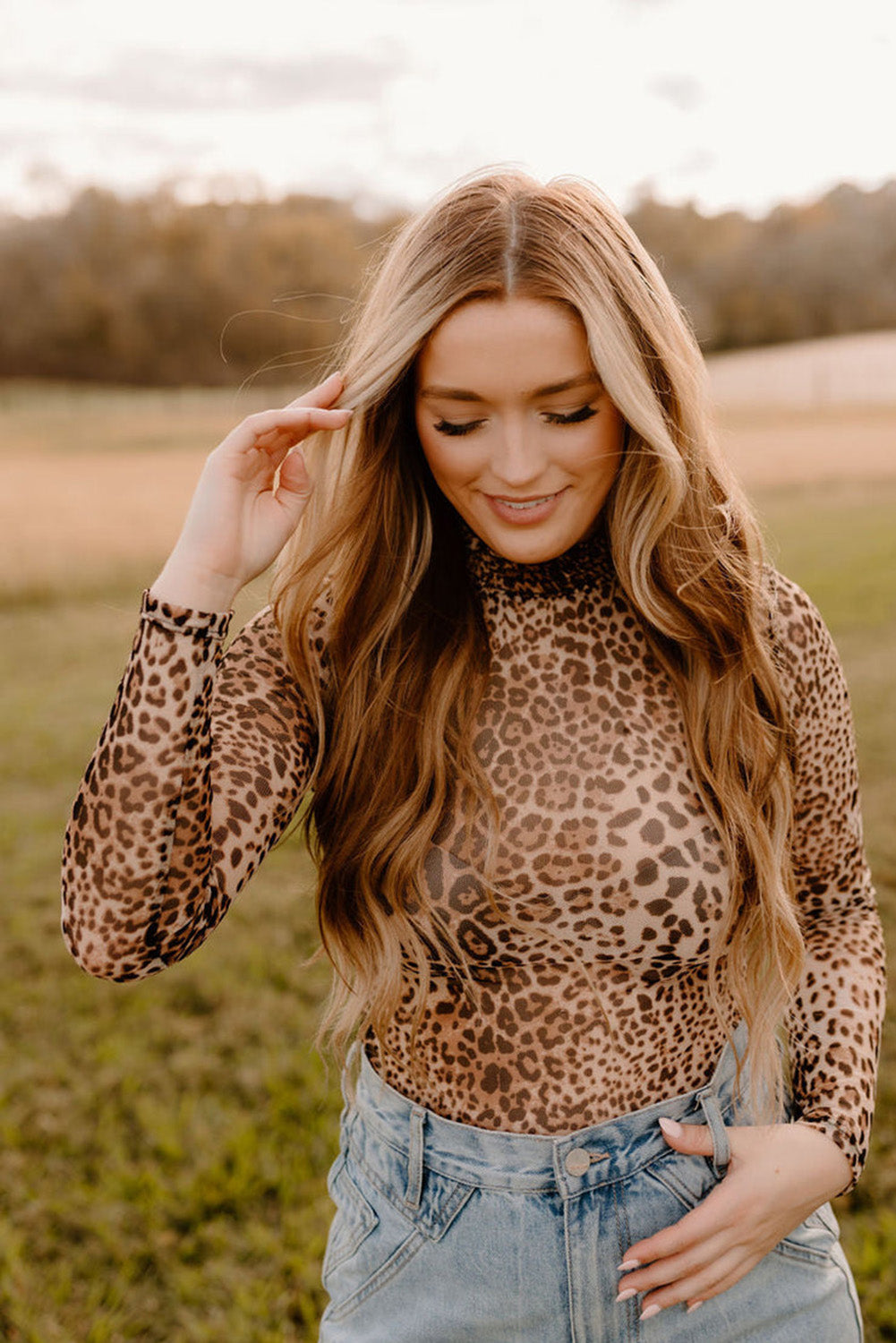 Leopard Mesh Bodysuit