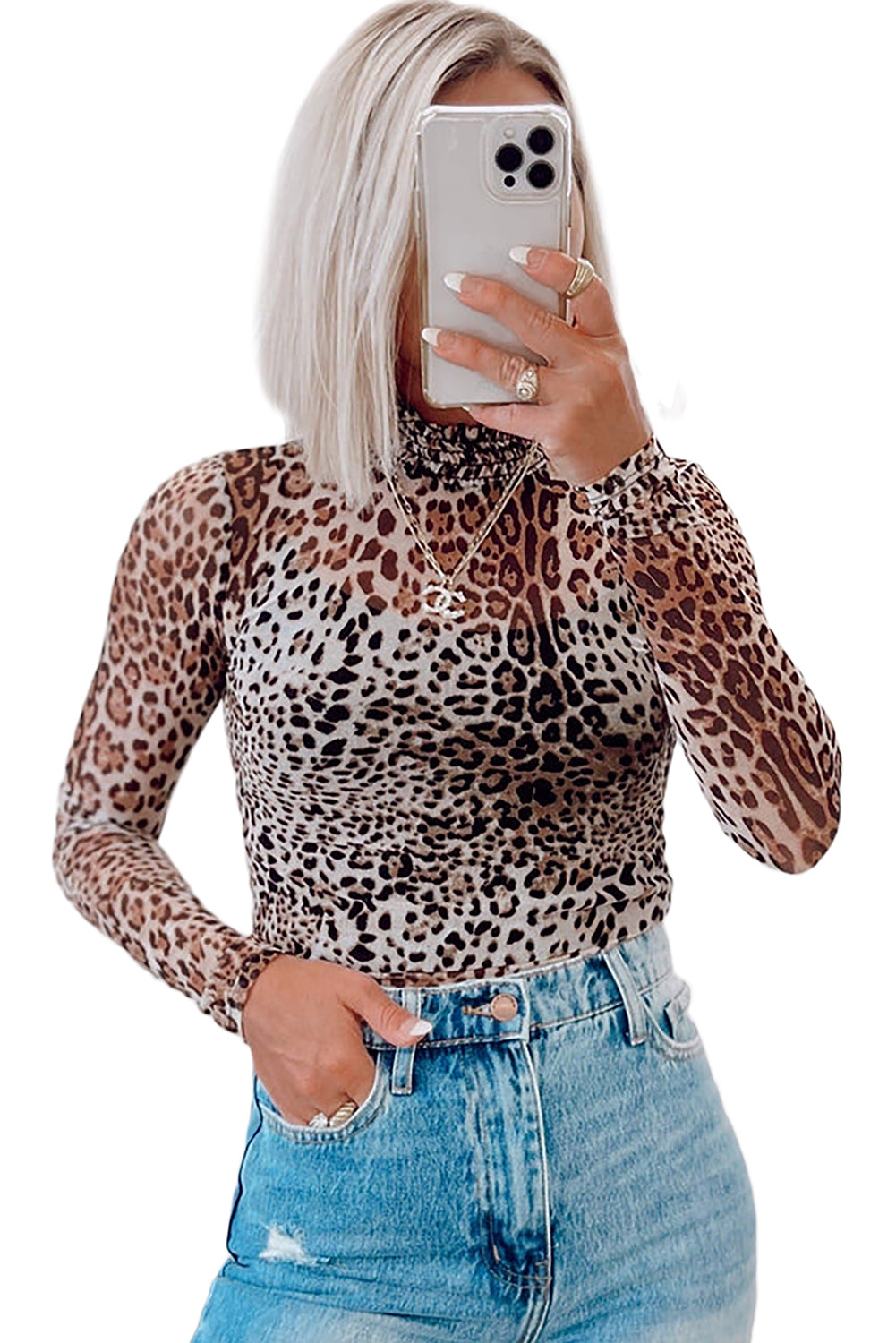 Leopard Mesh Bodysuit