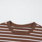 Coffee Striped Top