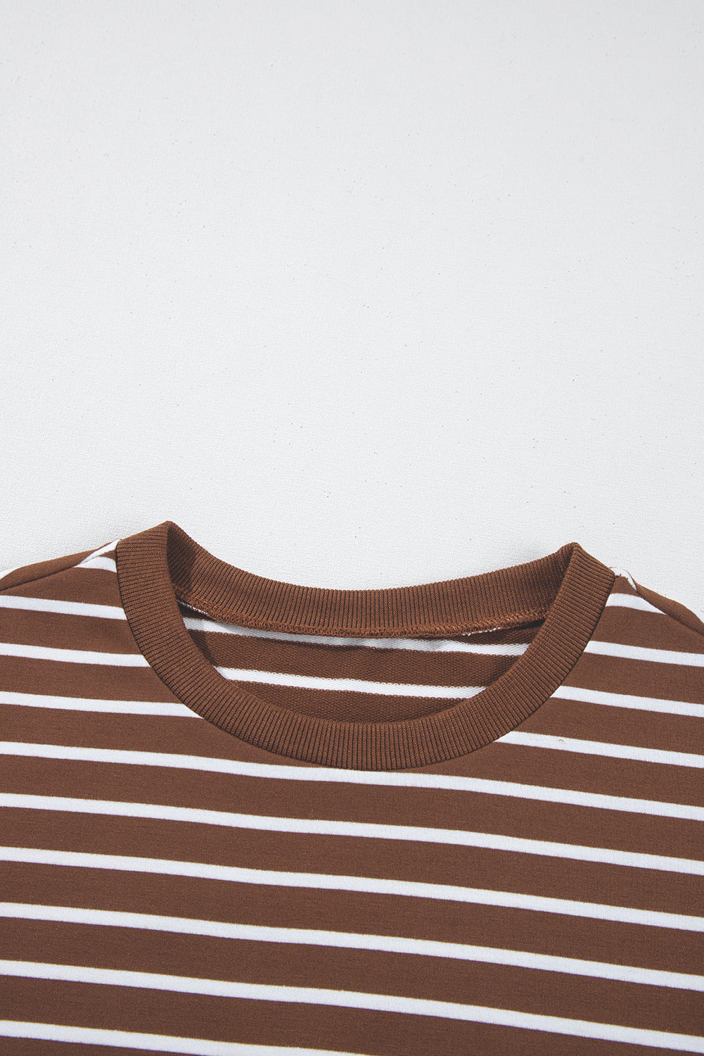 Coffee Striped Top