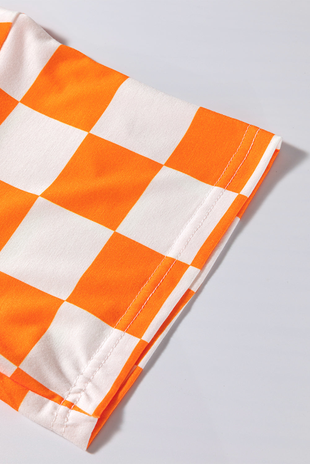 Orange Checkerboard Lounge Set