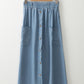 Beau Denim Maxi Skirt