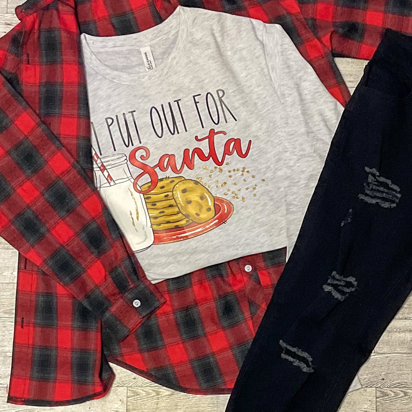 I Put Out For Santa Tee